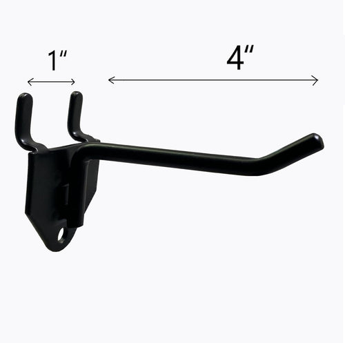 30 Packs 4" Long Metal Pegboard Hooks, Standard Hooks is Fit to Any Pegboard Panels