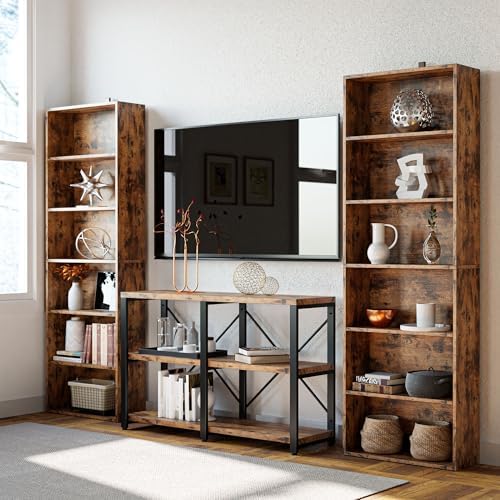 IRONCK Industrial Bookshelves and Bookcases Floor Standing 6 Shelf Display St...