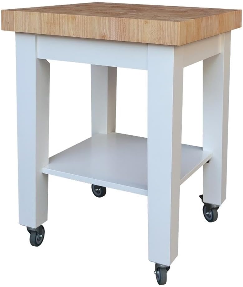 Pemberly Row Parawood Kitchen Island, 24" W x 24" D x 33" H, S...