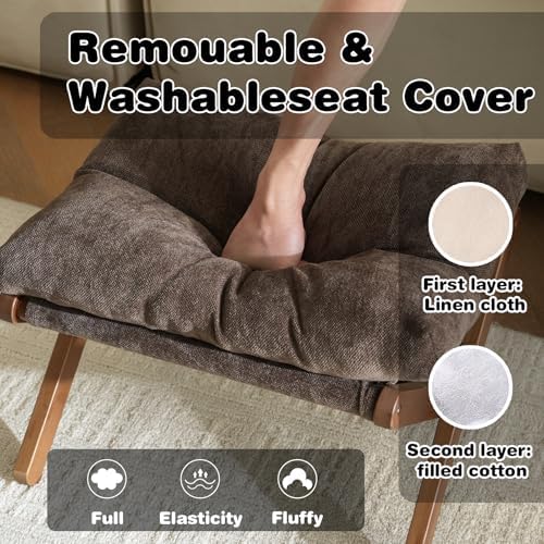 Baveke Foldable Ottoman Foot Rest for Chair, Small Foot Stools Ottoman for Ho...
