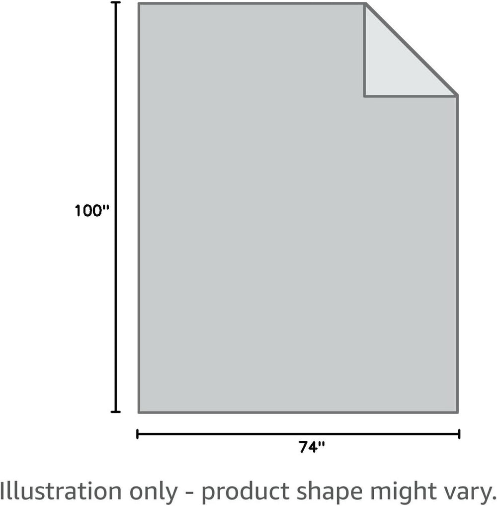 Linteum Textile Hospital Thermal SNAGLESS Spread Blanket, 100% Cotton (74x100...