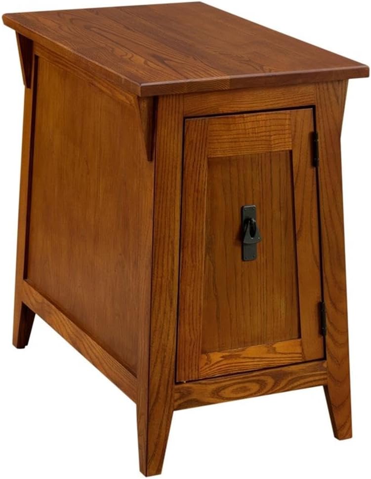 MAKLAINE Mission Cabinet Wood End Table, 24" H x 15" W x 24" D...