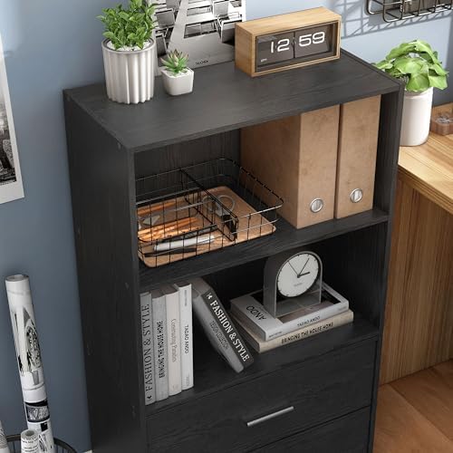 Homes: Inside + Out Apexa 2-Tier Cube Storage Organizer Shelves, Stackable Wo...