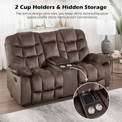 HAOMARKETS 3 Pieces Recliner Sofa Furniture Set, Include 2 Power Recliner Cha...