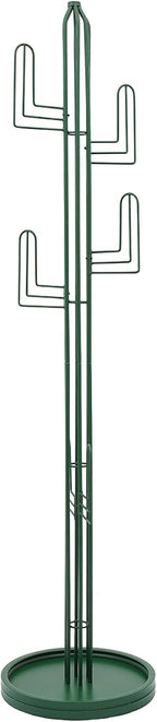 Cactus Coat Rack, 68.9" Tall Freestanding Coat Tree with 6 Hooks, Heavy Duty Green Metal Clothing Stand for Entryway, Bedroom and Office
