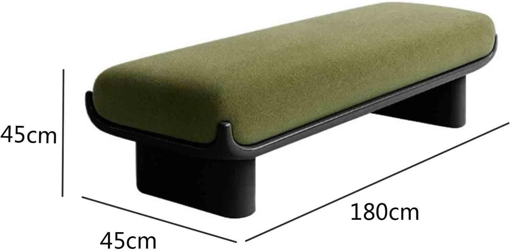 Modern Fabric Long Shoe Changing Bench for Walk-in Closet Living Room Home Us...