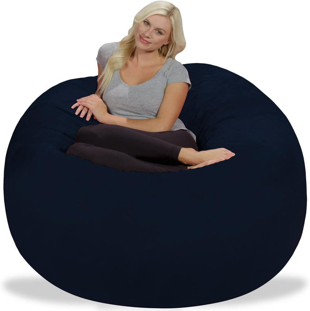 Chill Sack Bean Bag Chair: Giant 5' Memory Foam Furniture Bean Bag - Big ...