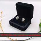 2 Pieces Velvet Earring Box,Stud Earring Case,Jewelry Gift Box | for Proposal,Engagement,Wedding,Anniversary and Birthday