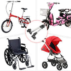Stainless Steel Umbrella Stands 360 Degree Outdoor Stroller Shading Umbrella Holder (Versatile black)