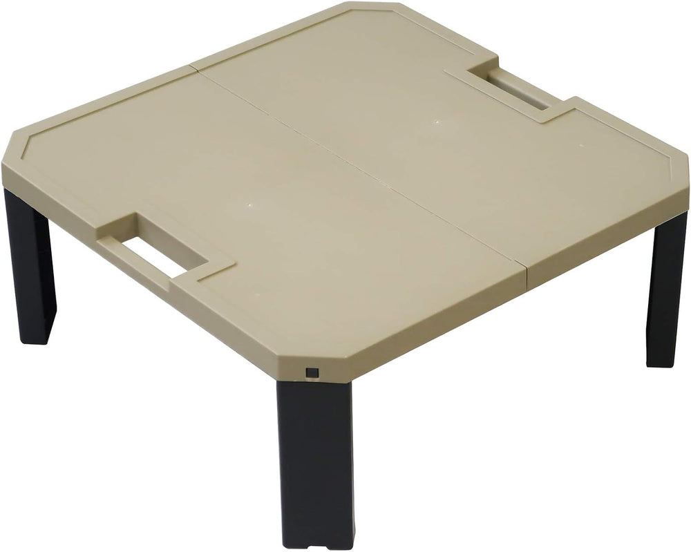 JEJ Astage Leisure Table, Chubby Beige, Width 21.7 x Depth 21.7 x Height 9.1 ...