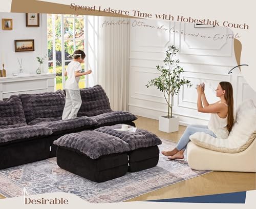 Hobestluk Small Couch Sofa Chaise Lounge Chair Recliner Chair with Footrest |...