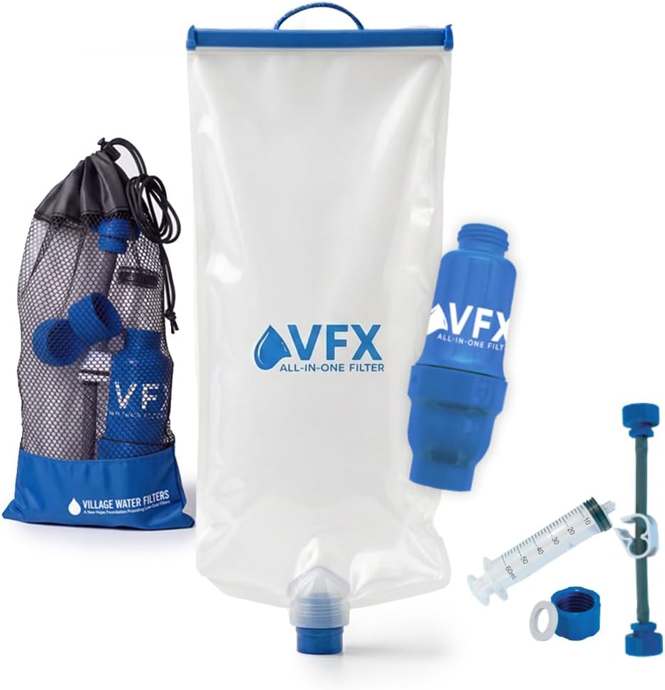 VFX All-in-One Portable Water Filter, Gravity System for Camping & Hiking