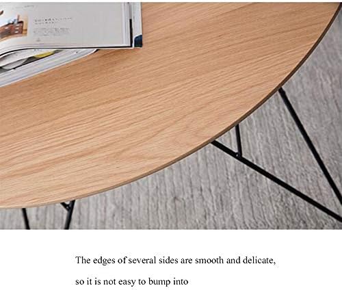 Telephone Table, Sofa Side Table Round Coffee Table Metal Support Tilt Leg Li...