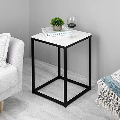Telephone Table, Marble Side Table Nordic Living Room Square Sofa Corner Tabl...
