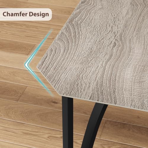 GAOMON 3-Piece Dining Table Set for 2, Modern Kitchen Table with Chamfered De...