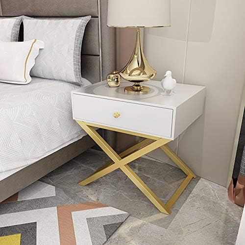 Telephone Table, Bedside Table with 1 Drawer Storage Rack Living Room Sofa Si...