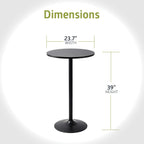Pearington Pub Table, Jet Black, 4pk