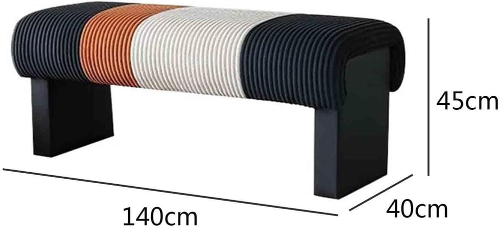 Modern Bed end Bench Bedroom Living Room Dressing Shoe Changing Entryway(Medium)