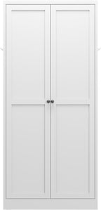61" Tall Metal Kitchen Pantry Cabinet with 2 Doors & Adjustable Shelves, Heavy-Duty Freestanding Storage Credenza Organizer Utility Cupboard for Pantry, Kitchen, Bathroom,White