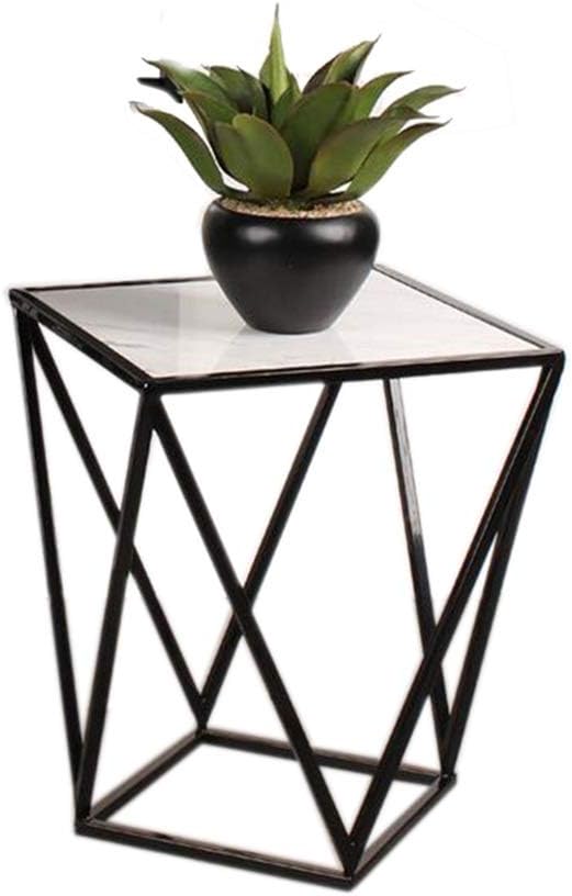 Telephone Table, Modern Living Room Marble Square Coffee Table,Metal Industry...