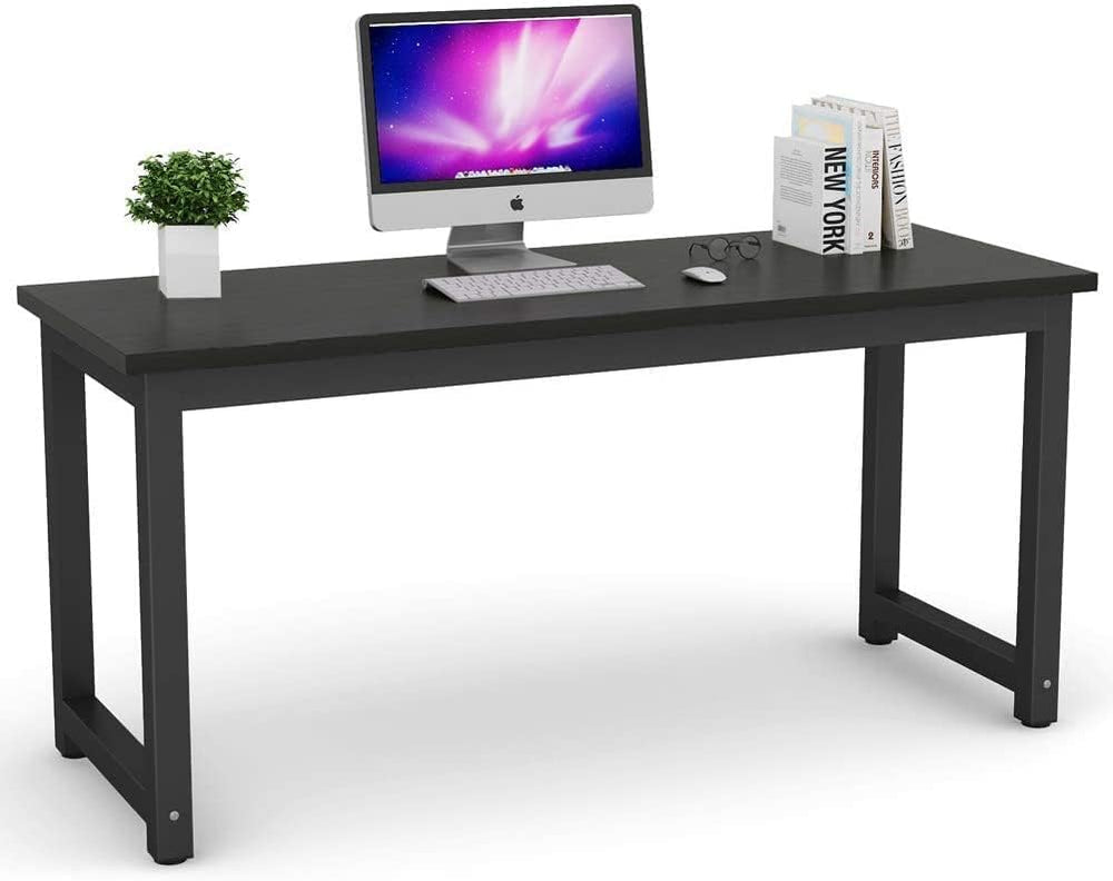 Tribesigns Modern Computer Desk, 63 inch Large Office Desk Computer Table Stu...