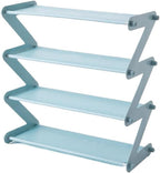 Folding Shoe Rack Doorstep Storage for Shoes Ins Home Use Student Dormitory Simple Multi-Layer Space Saving(Light Pink)