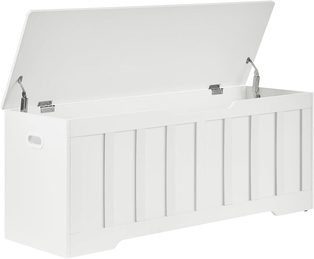 VANKILEY 47.2" Storage Chest Extra Large, Storage Bench.(White) | Wooden...