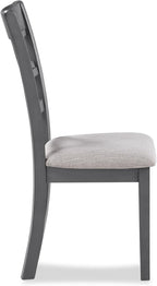 New Classic Furniture Cori 5-Piece Round Dining Set with 1 Table and 4 Chairs, Gray