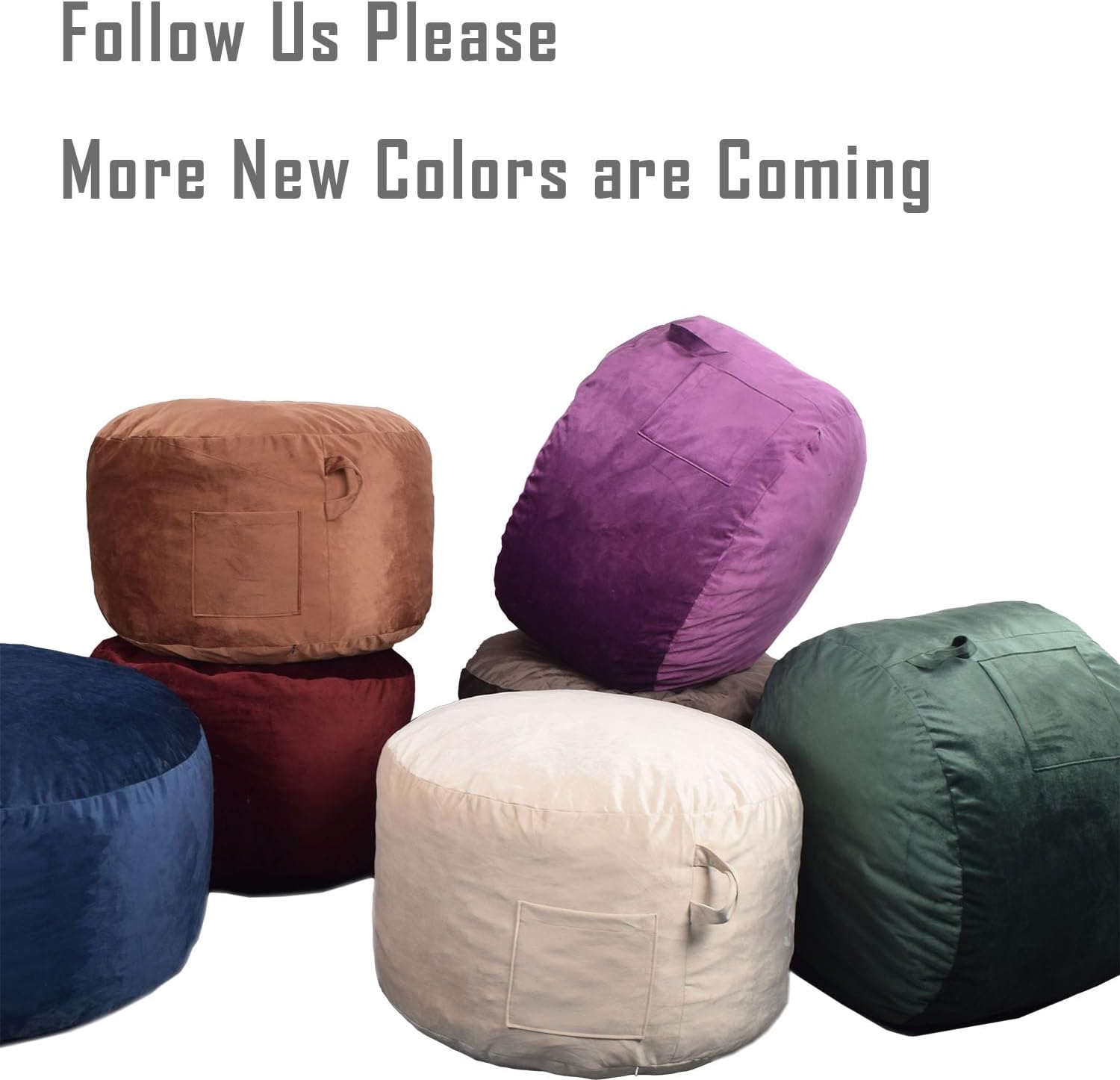 Bean Bag Chairs, Memory Foam Stuffing Bean Bag Chair for Adults/Teens/Kids, Velvet Lazy Sofa Furniture with Removable High-Rebound Memory Foam for Living Room Bedroom College Dorm