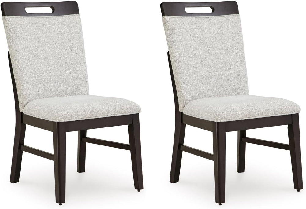 Signature Design by Ashley Upholstered Dining Chairs Set of 2, Gray/Brown