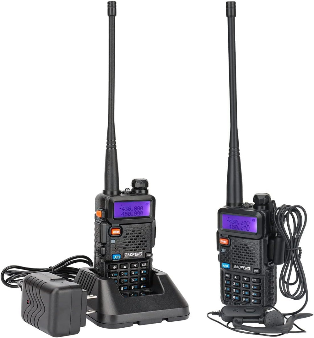 Baofeng UV-5R Radio Ham Radio Handheld UV5R Long Range Dual Band Rechargeable...
