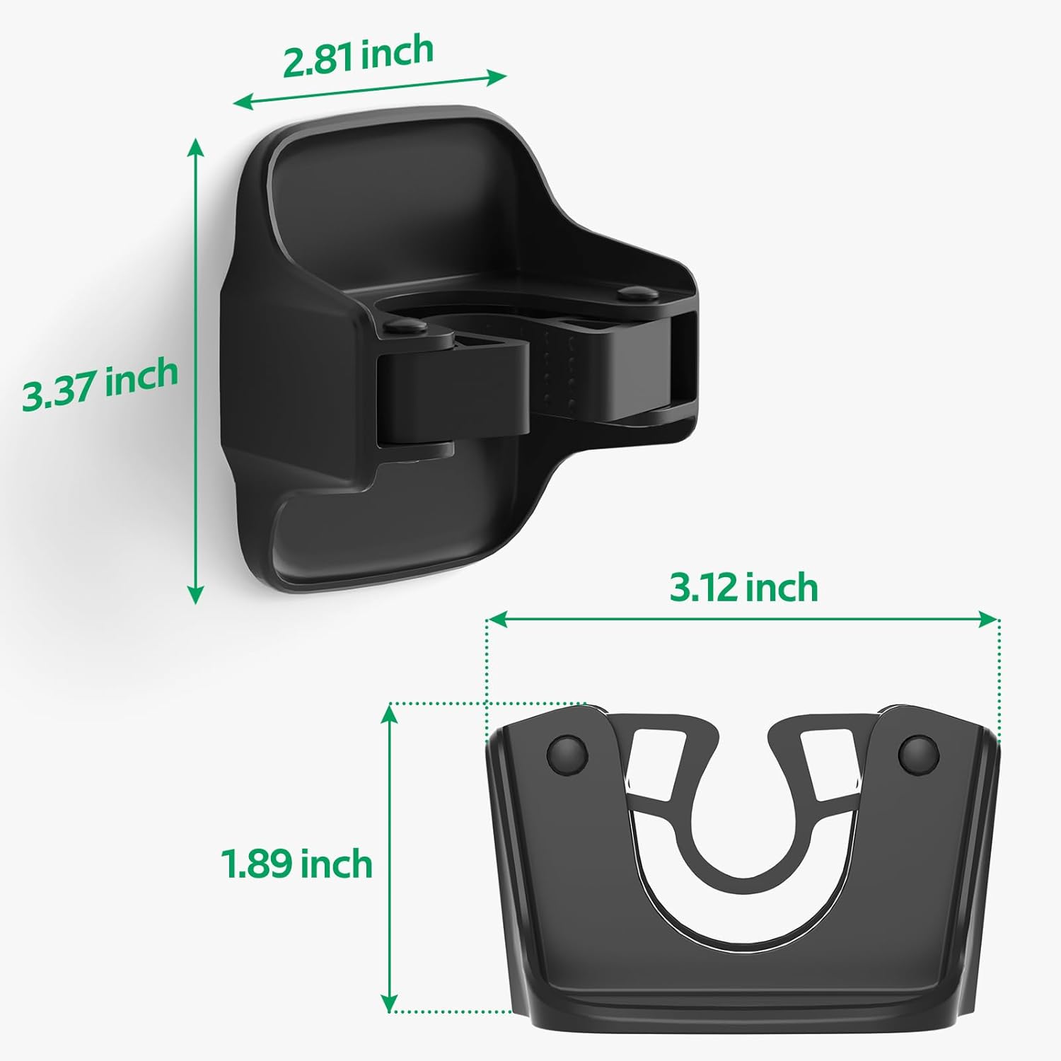 reliahom 5 Pack Broom Holder Wall Mount Mop Grippers No Drilling Self Adhesive Anti-Slip Mop Handle Hanger Dustpan and Broom Organizer Garage Storage Racks-Black