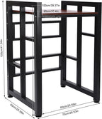 Over Washer and Dryer Shelves,Dryer Storage Shelf,Laundry Room Storage and Organizer Standing Shelf,Height Adjustable Laundry Room Shelves, Load-bearing Capacity 22lbs (Teak Color), KSA--297