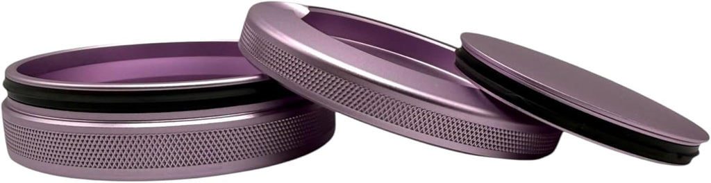 3.0 | Metal Container for Zyn, Premium Aluminum Can & Rugged Pouch Holder | Extra Capacity, Knurled Grip & Used Pouch Storage | EDC (Lavender)