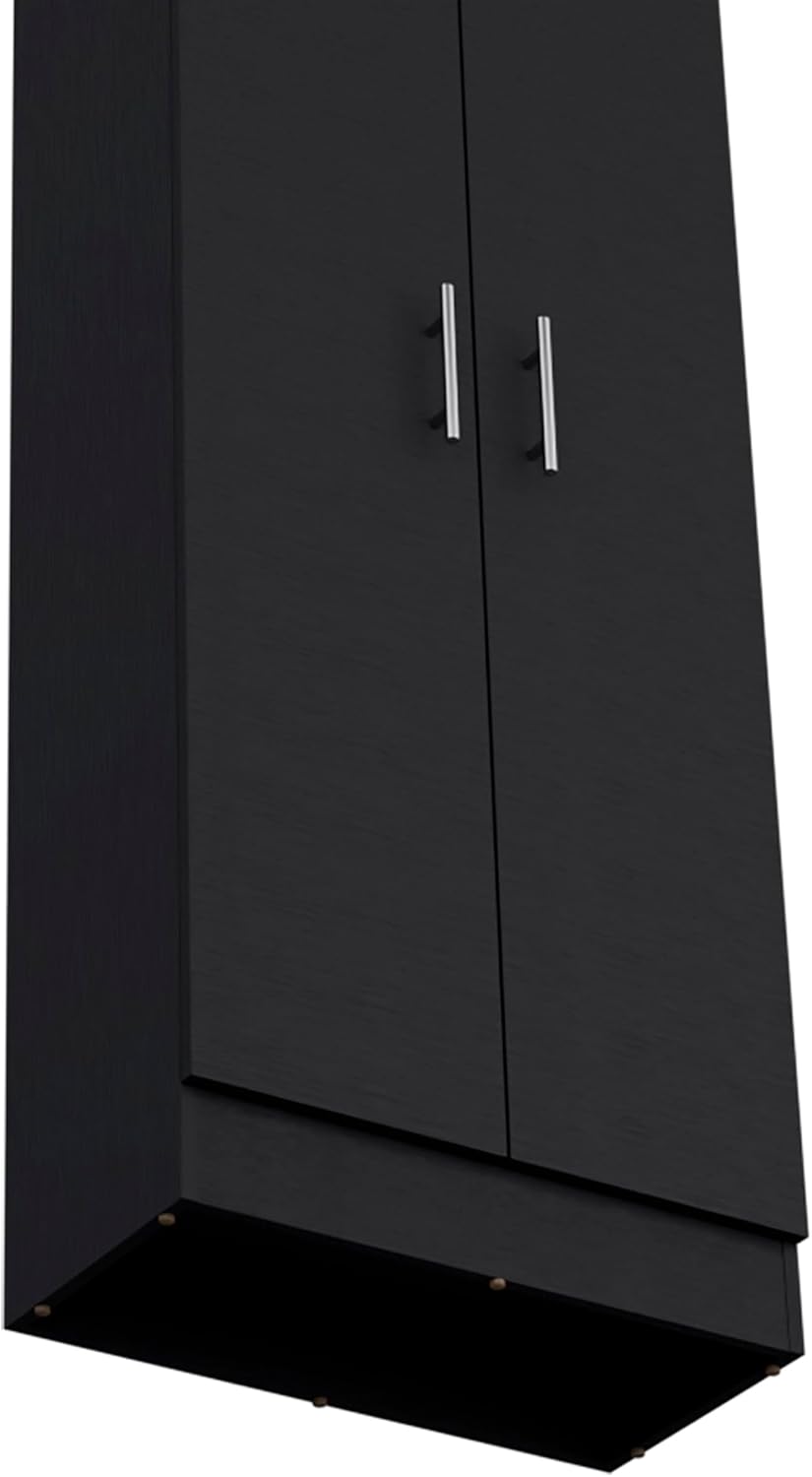 23.6" D*11.9" W*66.8" H Freestanding Kitchen Pantry with 4 She...
