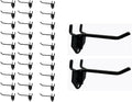 30 Packs 4" Long Metal Pegboard Hooks, Standard Hooks is Fit to Any Pegboard Panels