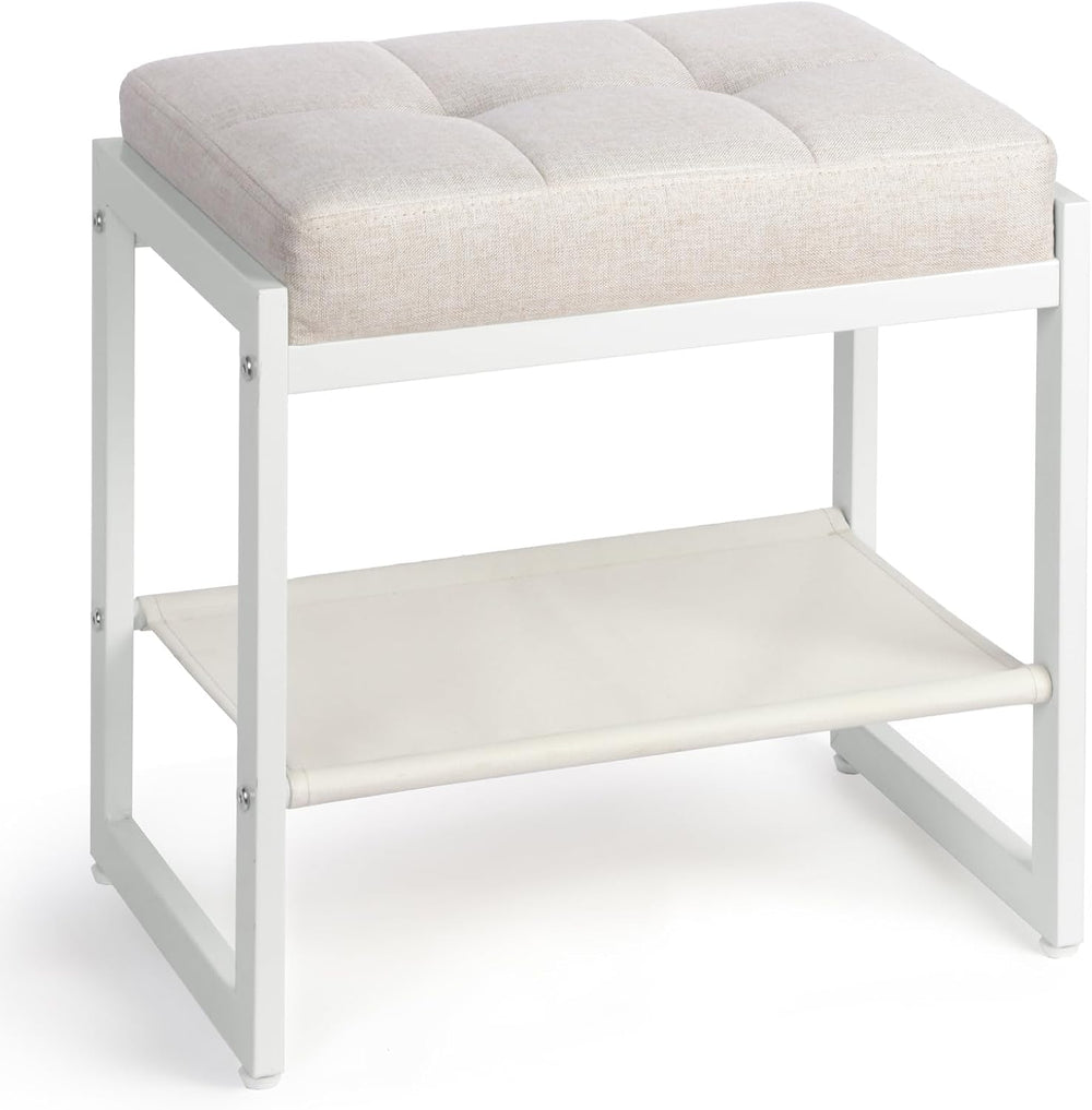 Vanity Stool, Makeup Vanity Chair for Vanity, Ottoman Seat for Bedroom Makeup...