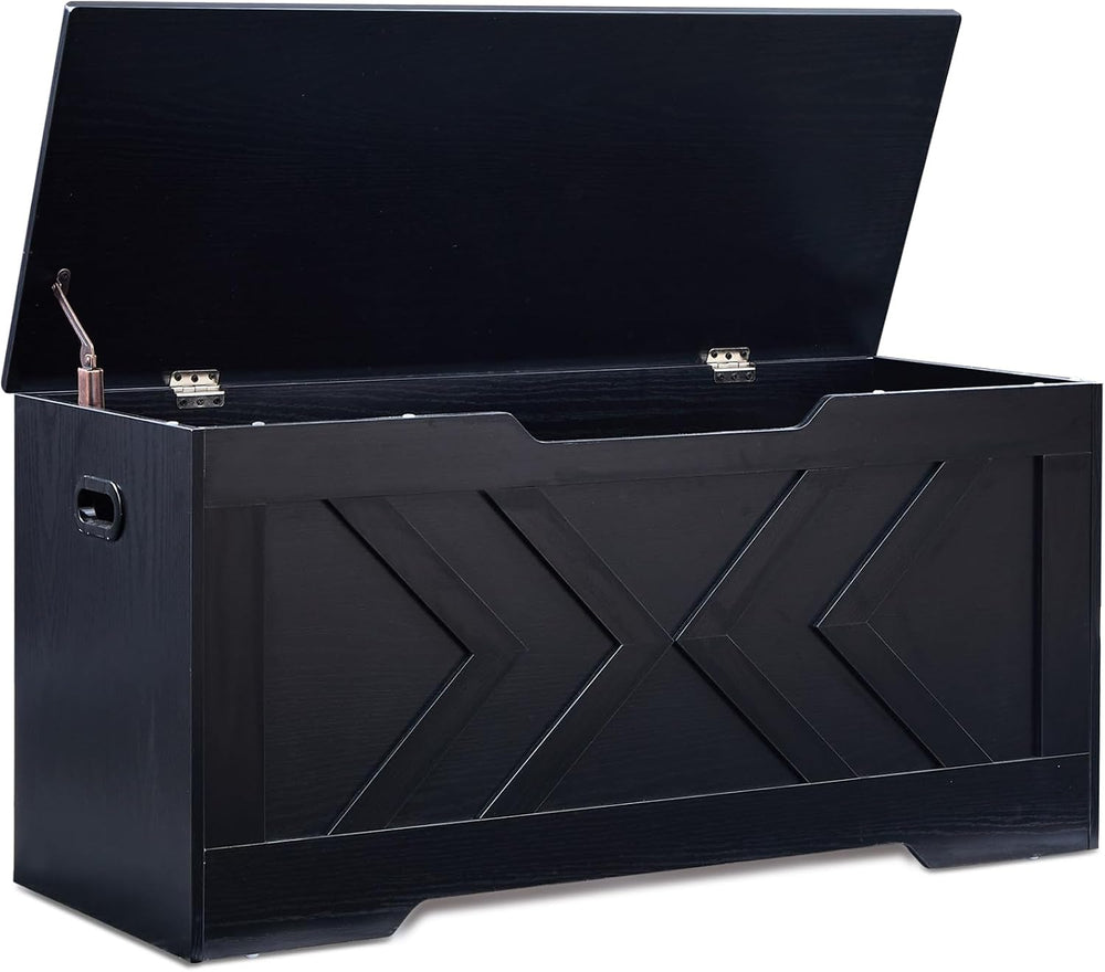 39.3” Storage Bench, Extra Large Entryway Bench with Storage,Storage Chest wi...