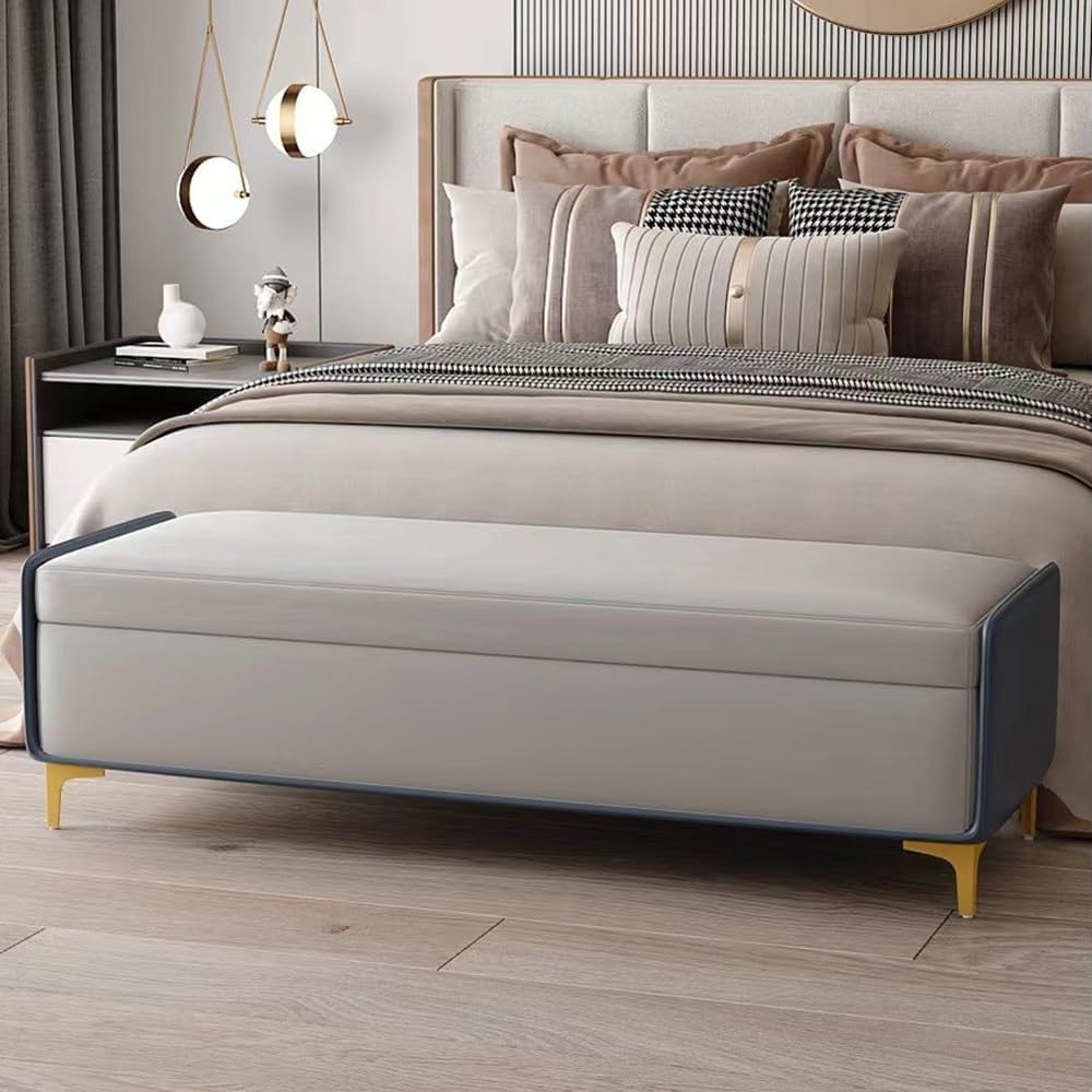 Modern Bed End Stool Bedroom Shoe Changing Entrance Bench Clothing Store Cloa...