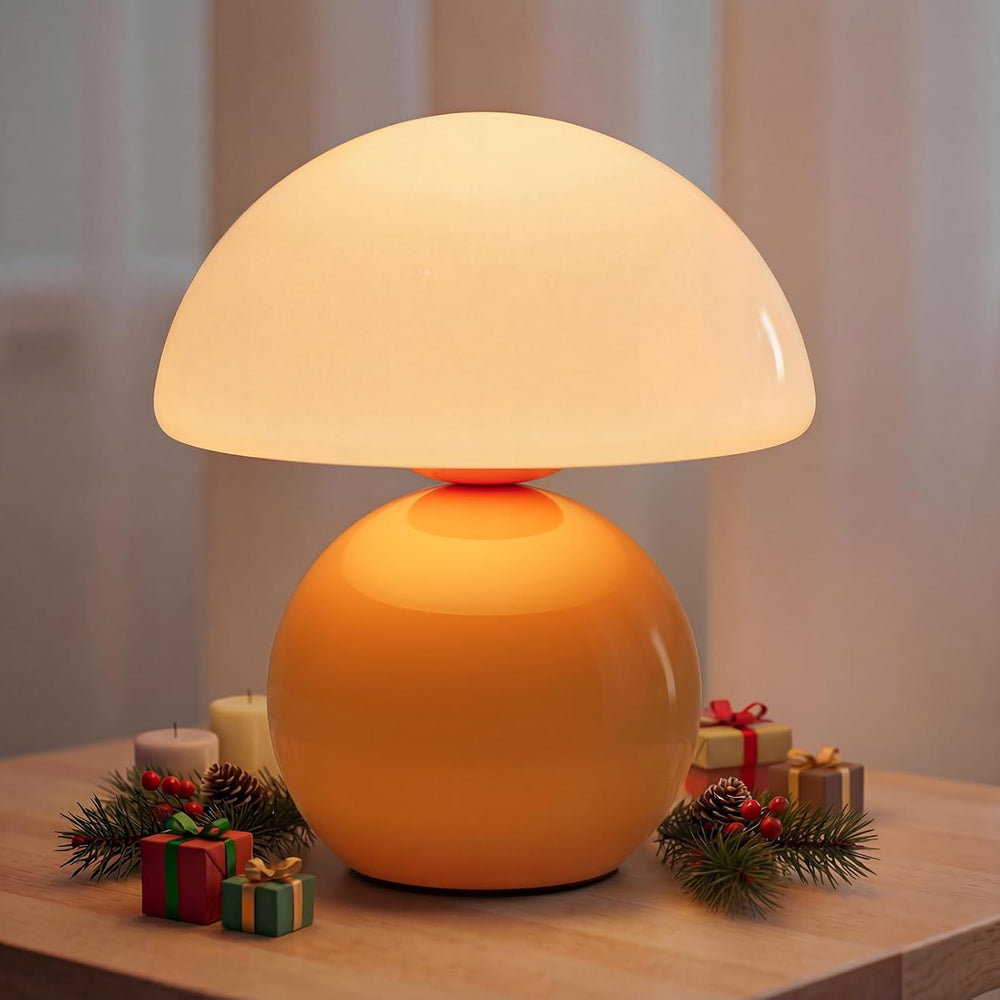 NIORSUN Mushroom Lamp Table Lamp for Bedroom, Portables Cordless Table Lamp,W...