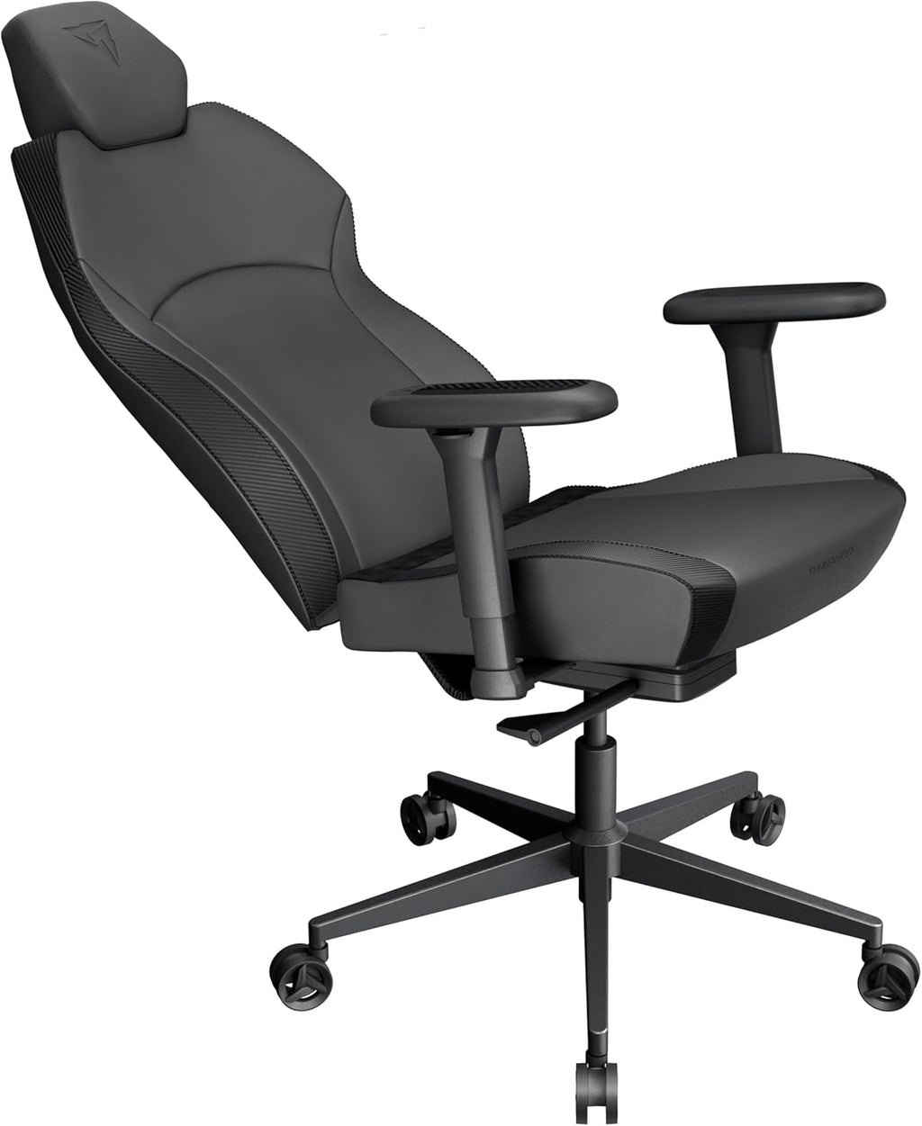ThunderX3 Solo 360 Gaming Chair, for Adults Ergonomic Office Chair, High Back Desk Chair, Synchronous Tilt, 360-degree Adjustable Armrest, Adjustable Car Headrest, Leather, Modern Black