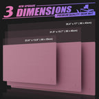 K KNODEL Small Office Leather Desk Mat, Mouse and Keyboard Pad, Computer and Laptop Mat, Desktop Protector and Cover, Writing Pad and Blotter (23.6"x13.8", Purple)