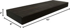 joelsantiques 36 Inch Wooden Floating Shelves for Wall - 36x8x2 in - Made of Natural Wood - Heavy Duty Rustic Wall Shelves - Made in USA - Perfect for Living Room, Kitchen - Mocha