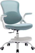 Kids Desk Chair,Ergonomic Study Chair with Adjustable Height,Swivel Mesh Desk Chair with Wheels,Home Office Chair for Children in Home Bedroom Blue