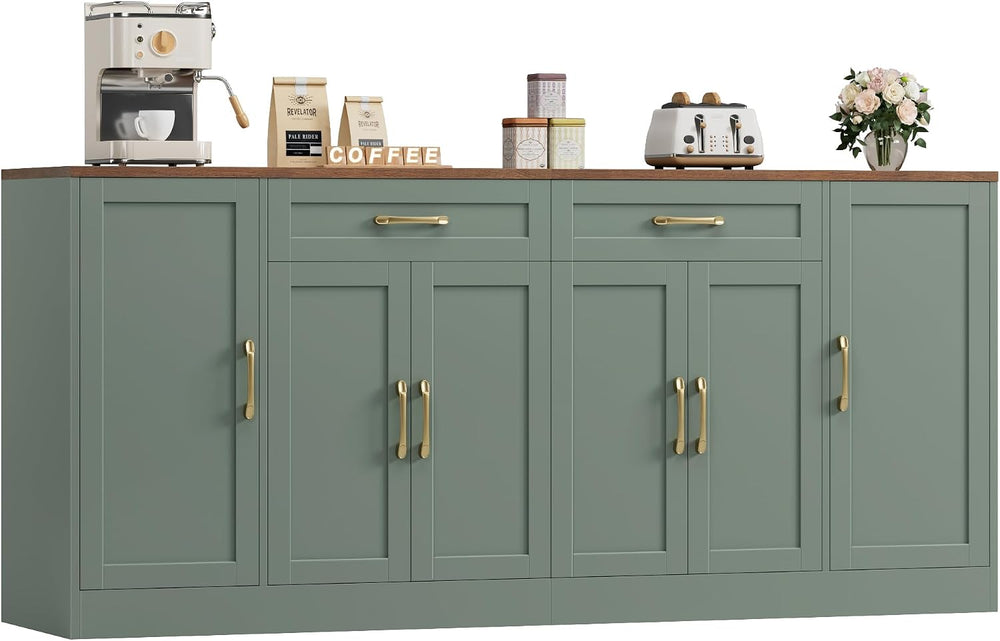 BOTLOG 71” Large Buffet Cabinet with Storage, Sideboard Cabinet