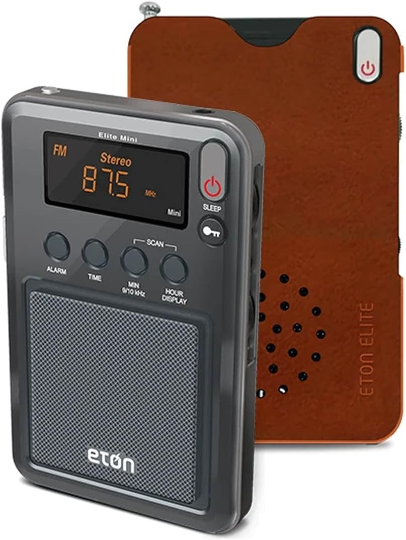 Eton - Elite Mini Compact AM/FM/Shortwave Radio, Internal AM Antenna and Tele...