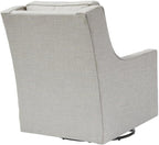 Signature Design by Ashley Kambria Contemporary Swivel Glider Nursery Accent Chair, Gray
