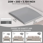 Couch Cushion Support for Sagging Seat – 3 Pack 20x20x3.15 Inch Sofa Cushion Board Saver & Replacement Insert for Saggy Couch or Chair, Quick No-Tool Install with 40D Memory Foam