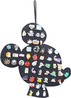 Hanging Brooch Pin Organizer Enamel Pin Display Cute Cartoon Shape Brooch Pin Display Storage Holder for Brooch Pin(Without Accessories ) (black-mouse)