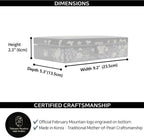 Mother of Pearl Jewelry Organizer box - Handmade Large Wooden Box Romantic Anniversary Birthday Gifts for women (Crane)